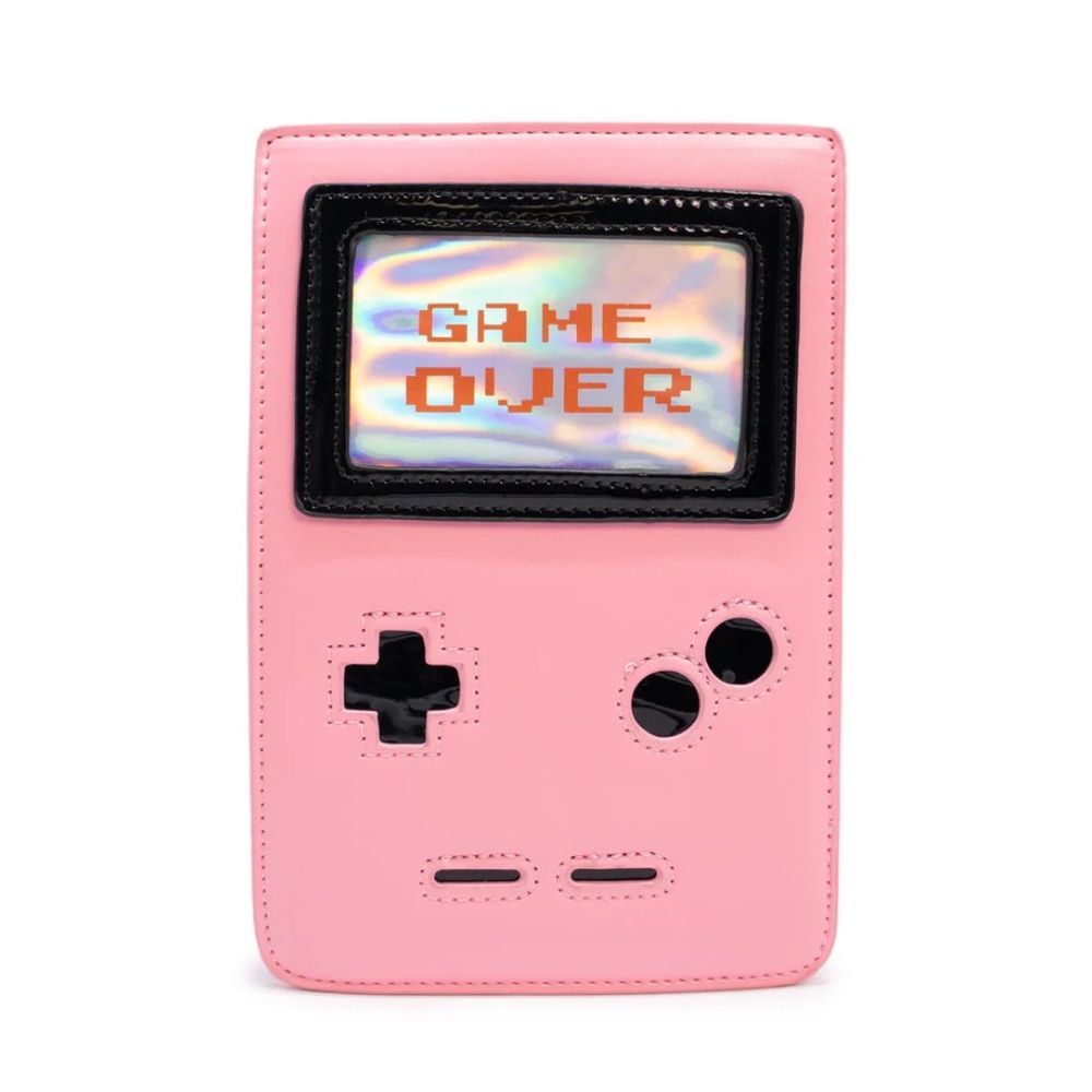 Retro 8-Bit Gamer Handbag Pink